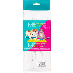Messy Mutts & Cats Silicone Non-Slip Pet Bowl Mat For Cats & Dogs (Small, Marble)