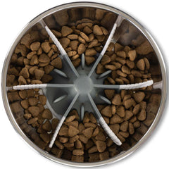 Messy Mutts & Cats Slow Feeder Bowl Insert with Suction For Cats & Dogs