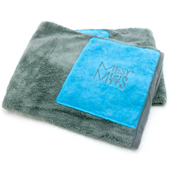 Messy Mutts Deluxe Microfiber Ultra Soft Dog Towel With Hand Pockets (Medium)