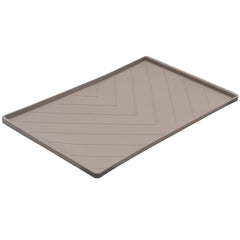 Messy Mutts Silicone Non-Slip Dog Bowl Mat (Grey)
