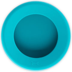 Messy Mutts Silicone Non-Spill Dog Bowl (Blue)