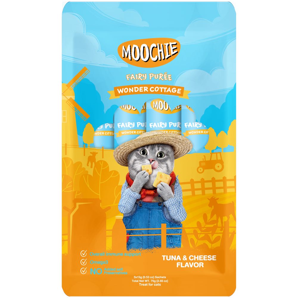 Moochie Fairy Puree Tuna & Cheese Liquid Cat Treats