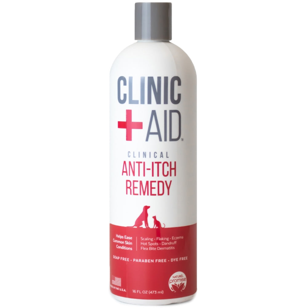 Naturel Promise Clinic + Aid Clinical Anti-Itch Remedy Treatment Conditioner For Cats & Dogs 16oz