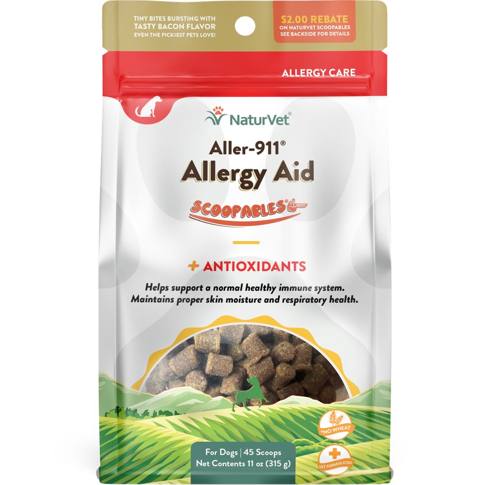 NaturVet Scoopables Aller-911 Allergy Aid Dog Supplement 11oz
