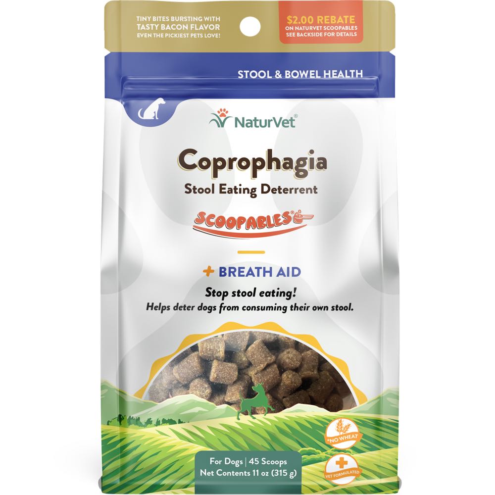 NaturVet Scoopables Coprophagia Stool Eating Deterrent Dog Supplement 11oz