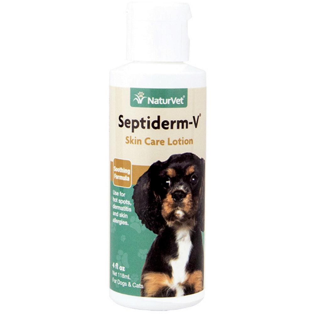 NaturVet Septiderm-V Skin Care Lotion For Problem Skin 4oz