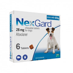 NexGard Chews For Dogs 4-10kg 6ct
