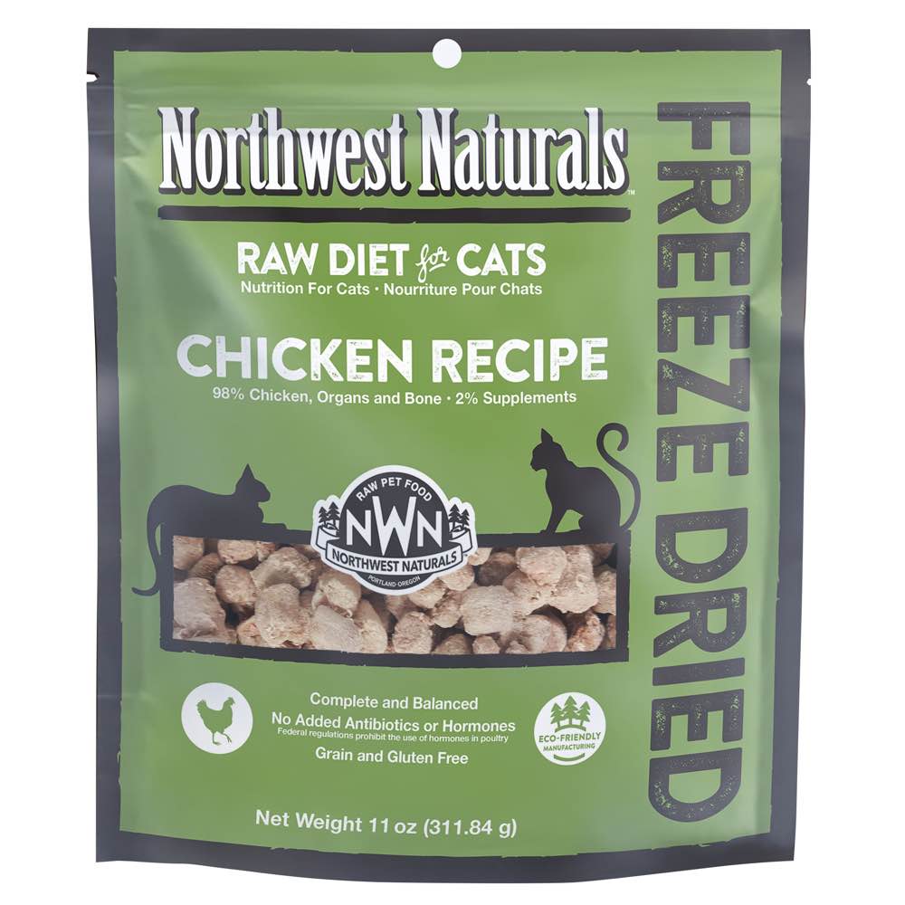 Northwest Naturals Chicken Freeze Dried Raw Nibbles For Cats 11oz