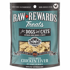 Northwest Naturals Raw Rewards Chicken Liver Freeze-Dried Dog & Cat Treats 3oz