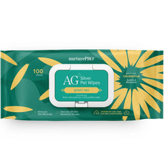 20% OFF: Nurture Pro AG+ Silver Pet Wipes (Green Tea) 100ct