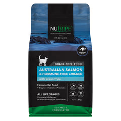 Nutripe Essence Australian Salmon & Chicken with Green Tripe Grain-Free Dry Cat Food