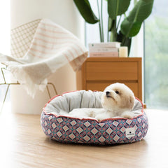 Ohpopdog Heritage Reversible Dog Bed (Bunga Peach 6)