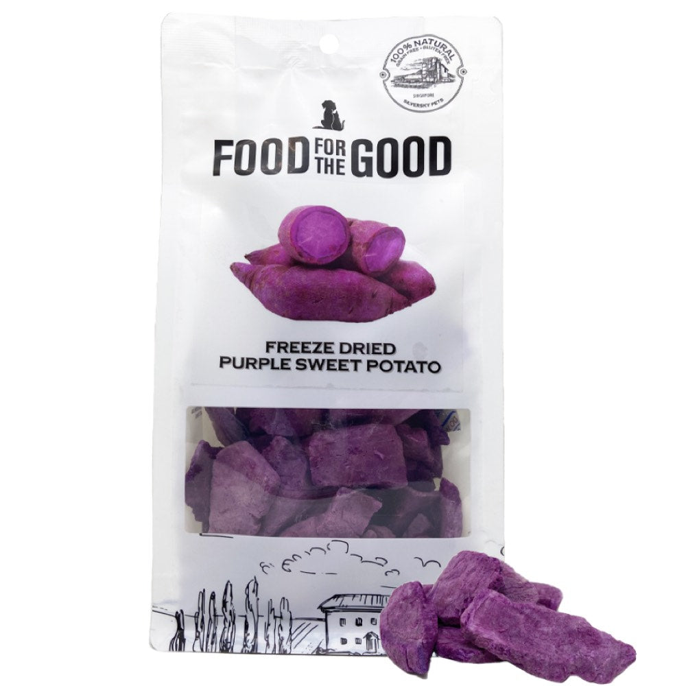 Food For The Good Purple Sweet Potato Freeze-Dried Treats For Cats & Dogs 100g