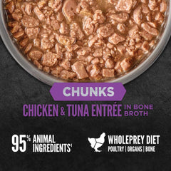 ORIJEN Chunks & Shreds Chicken & Tuna Entree KITTEN Canned Cat Food