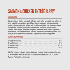 ORIJEN Chunks & Shreds Salmon & Chicken Entree In Bone Broth Canned Cat Food