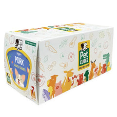 PetCubes Puppy Gently Cooked Pork Grain-Free Frozen Dog Food 2.24kg