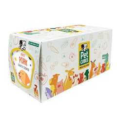 PetCubes Gently Cooked Pork Grain-Free Frozen Dog Food 2.24kg