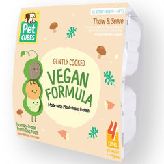 PetCubes Gently Cooked Vegan Formula Frozen Dog Food 2.24kg
