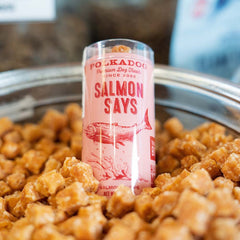 Polkadog Salmon Says Training Bits Treats For Cats & Dogs 2oz (Mini Tube)