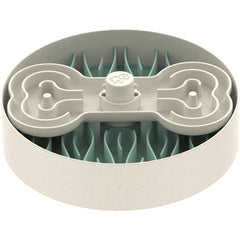 Puzzle Feeder Interactive Dog Bowl (Broken Wave, Green)