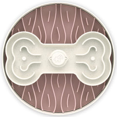 Puzzle Feeder Interactive Dog Bowl (Broken Wave, Pink)