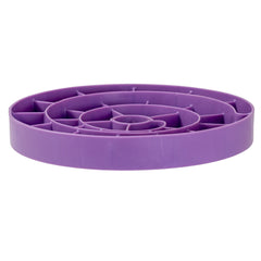 Puzzle Feeder Interactive Dog Bowl (Swirl, Purple)