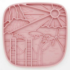 Puzzle Feeder Interactive Dog Lick Mat (California Pink)