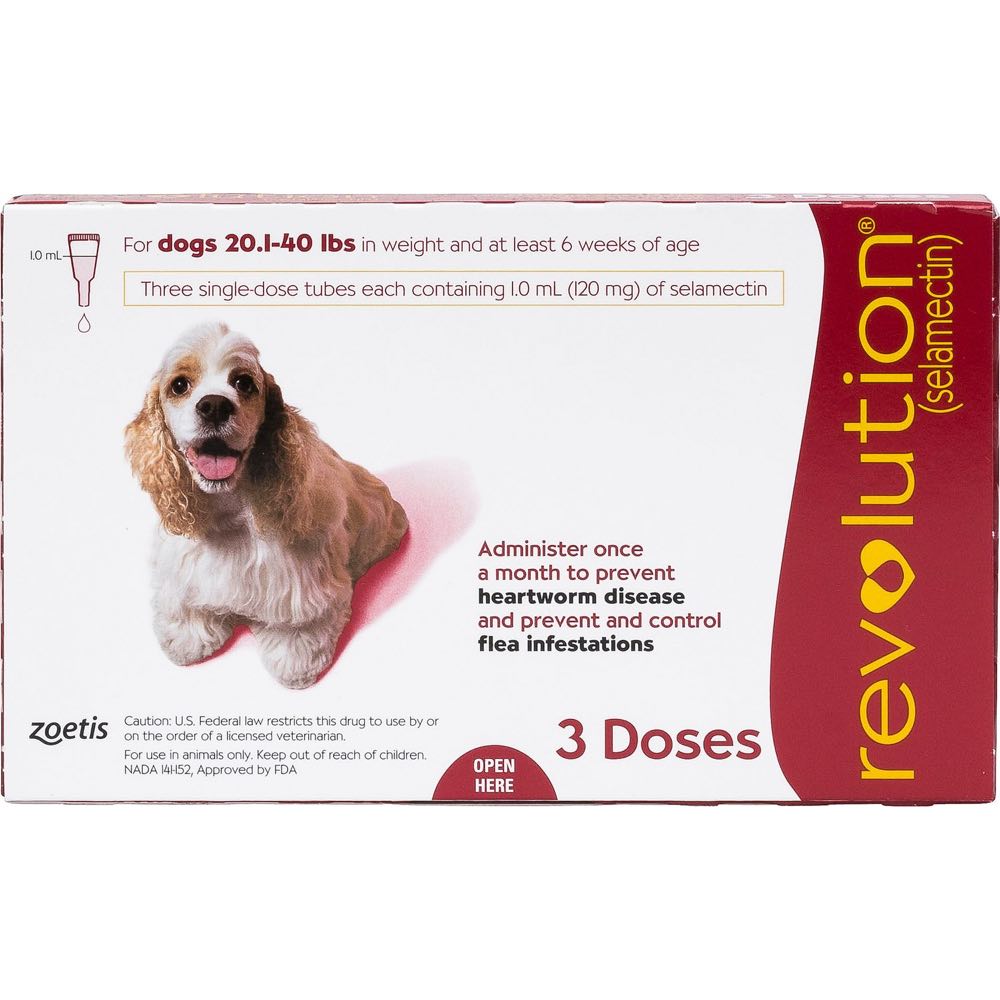 Revolution For Dogs Weighing 20-40lb 3pcs