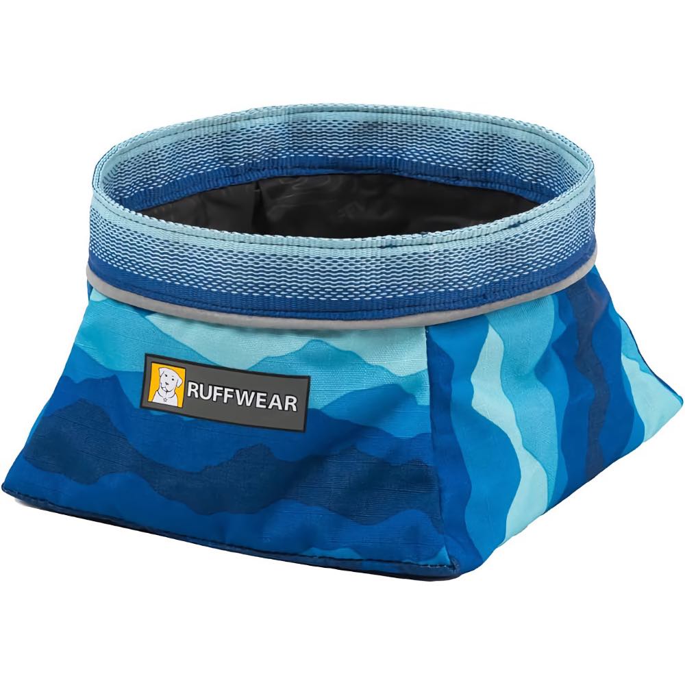 Ruffwear Quencher Artist Series Collapsible Food & Water Dog Bowl (Coastal Mountains)