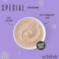 15% OFF (Exp 24May26): Schesir Special Mousse Light Chicken Grain-Free Adult Pouch Cat Food 70g
