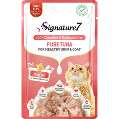$3 OFF: Signature7 Pure Tuna For Healthy Skin & Coat (Sun) Grain-Free Pouch Cat Food 50g x 12