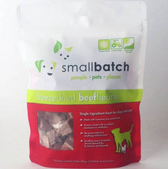 Smallbatch Beef Hearts Freeze Dried Cat & Dog Treats 3.5oz (Exp 2Sep25)