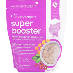 10% OFF (Exp 22Jan26): Smallbatch Super Booster Freeze Dried Turkey Bites Cat & Dog Treats 7oz