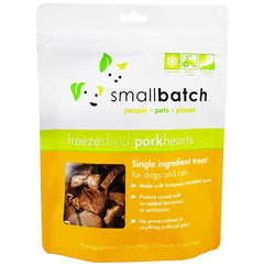 Smallbatch Pork Hearts Freeze Dried Cat & Dog Treats 3.5oz