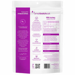 Smallbatch Turkey Meal Bites Complete & Balanced Freeze Dried Cat Food 10oz