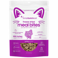 Smallbatch Turkey Meal Bites Complete & Balanced Freeze Dried Cat Food 10oz