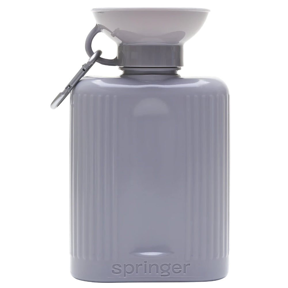 Springer Growler Dog Travel Water Bottle (Grey)