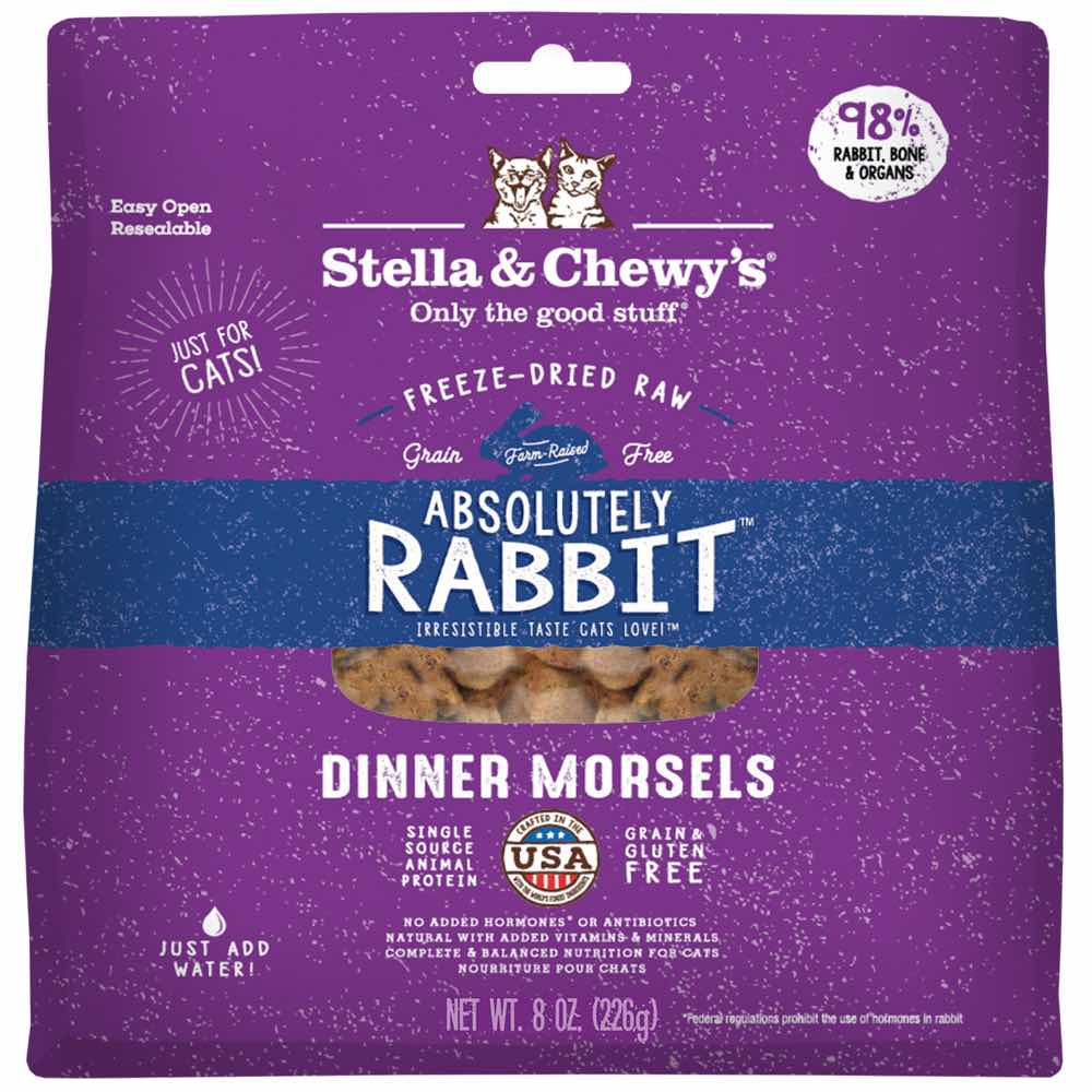 Stella & Chewy‚Äö√Ñ√¥s Absolutely Rabbit Dinner Morsels Freeze-Dried Cat Food 8oz
