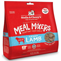 Stella & Chewy's Meal Mixers Dandy Lamb Grain-Free Freeze-Dried Raw Dog Food 18oz