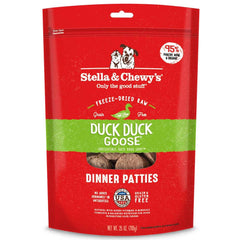 Stella & Chewy’s Duck Duck Goose Dinner Patties Grain-Free Freeze-Dried Raw Dog Food
