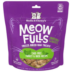 Stella & Chewy‚Äö√Ñ√¥s Meowfulls Turkey & Duck Recipe Freeze-Dried Cat Treats 1.5oz