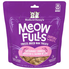 Stella & Chewy‚Äö√Ñ√¥s Meowfulls White Fish & Salmon Recipe Freeze-Dried Cat Treats 1.5oz