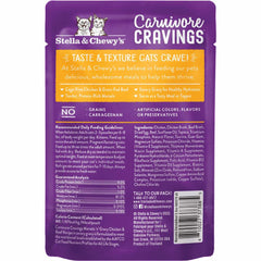 Stella & Chewy's Carnivore Cravings Morsels 'N' Gravy Chicken & Beef Grain-Free Pouch Cat Food 2.8oz