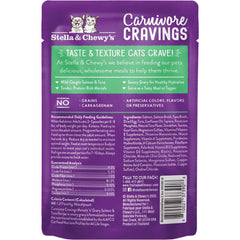 Stella & Chewy's Carnivore Cravings Morsels 'N' Gravy Salmon & Tuna Grain-Free Pouch Cat Food 2.8oz