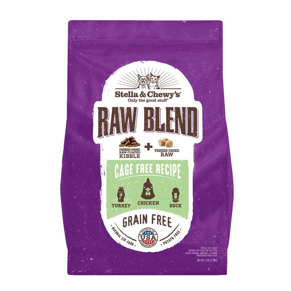 Stella & Chewy‚Äö√Ñ√¥s Freeze-Dried Raw Blend Turkey Chicken Duck Grain-Free Dry Cat Food