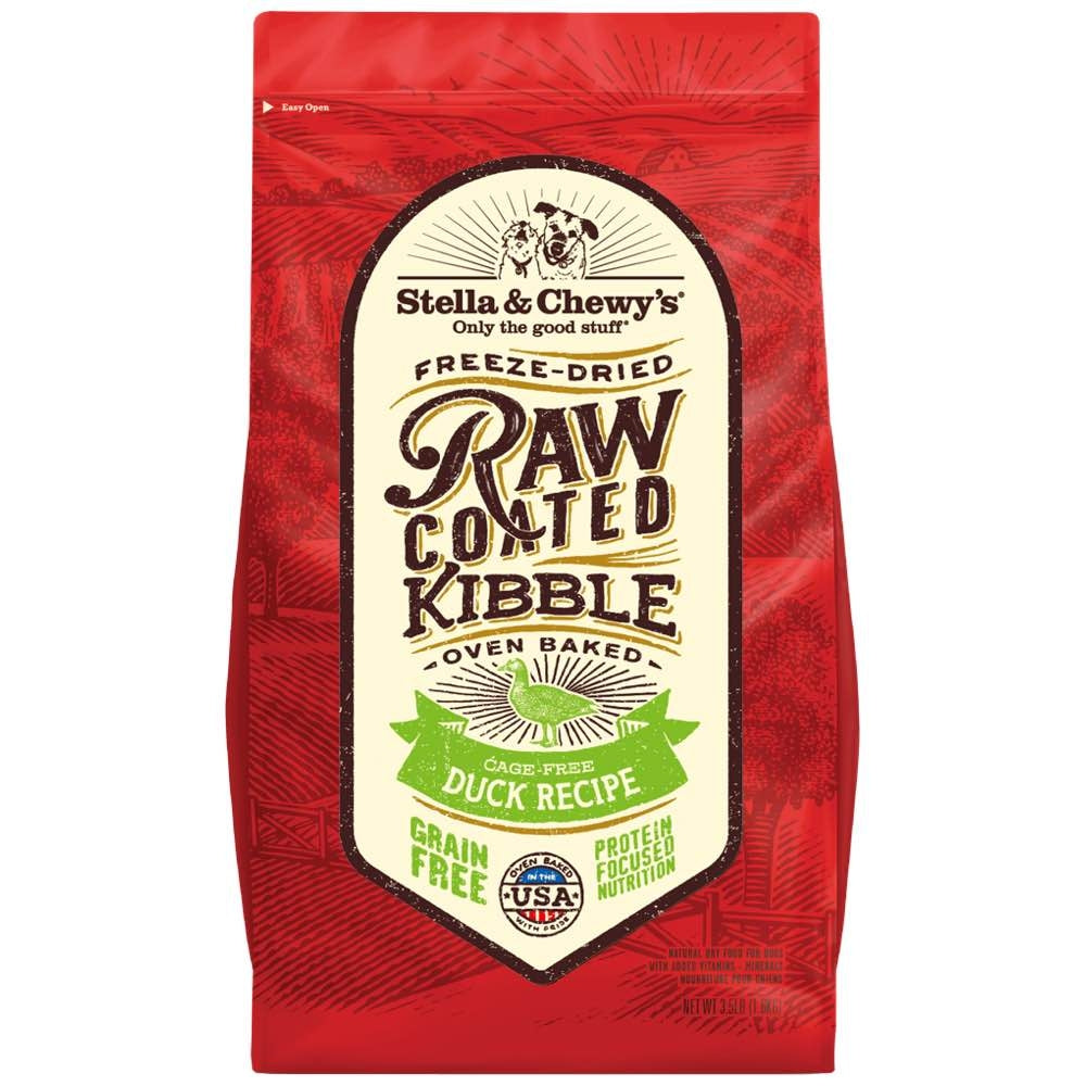 Stella & Chewy's Freeze-Dried Raw Coated Kibble Duck Grain-Free Dry Dog Food