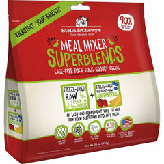 Stella & Chewy's Meal Mixer Superblends Duck Duck Goose Grain-Free Freeze-Dried Raw Dog Food 16oz (Exp Feb26)