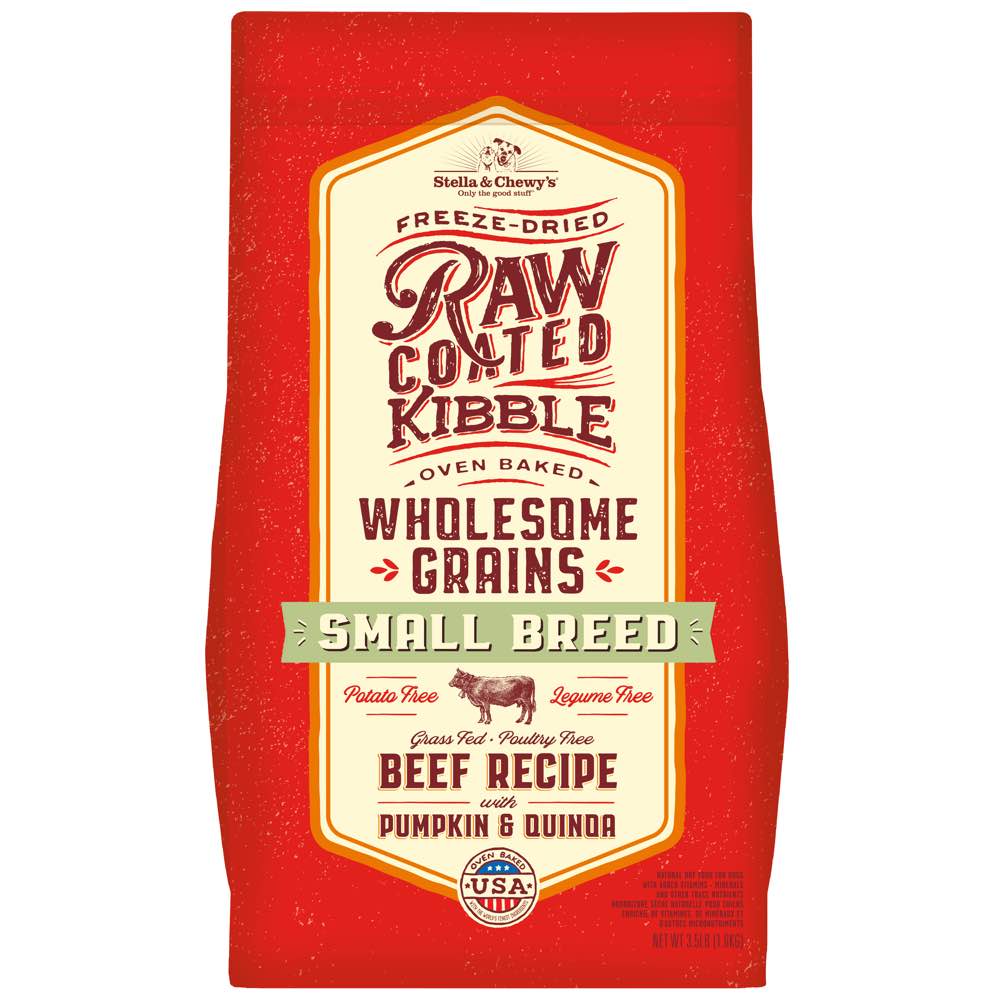 Stella & Chewy’s Freeze-Dried Raw Coated Kibble Wholesome Grains Beef Small Breed Dry Dog Food