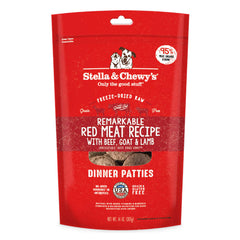 Stella & Chewy’s Remarkable Red Meat Dinner Patties Grain-Free Freeze-Dried Raw Dog Food 14oz