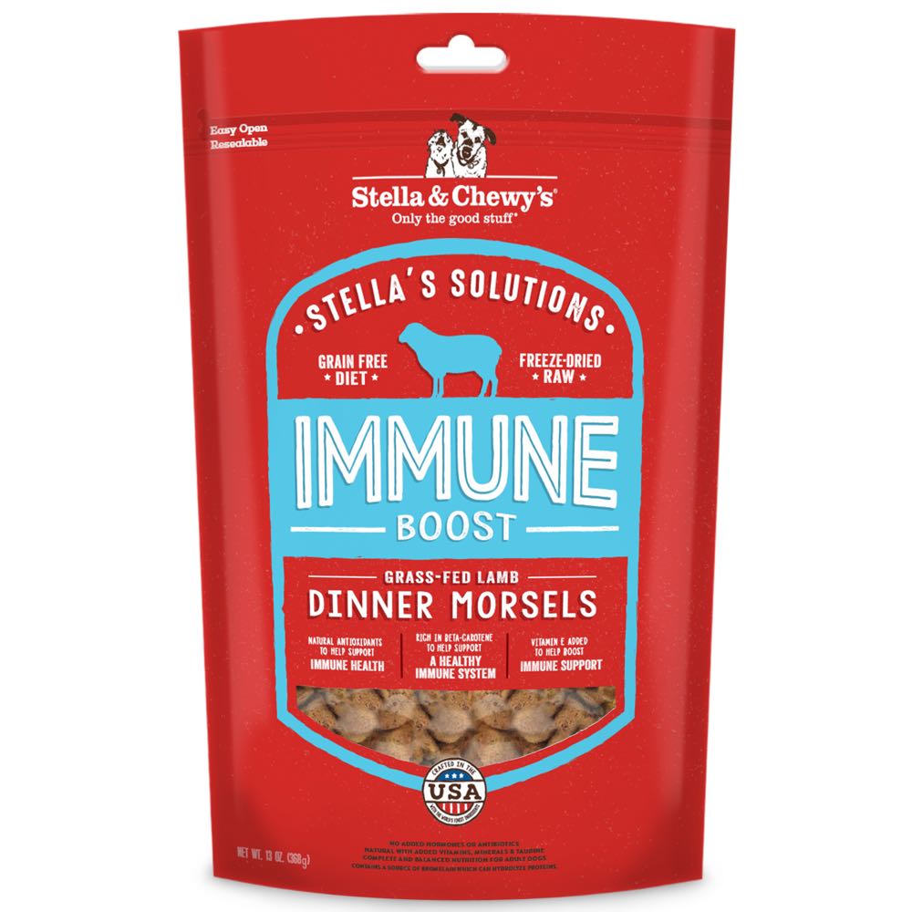 Stella & Chewy’s Stella’s Solutions Immune Boost Lamb Grain-Free Freeze-Dried Dog Food 13oz